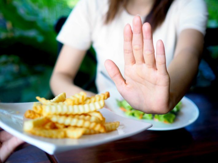 Consuming fast and fried foods: 