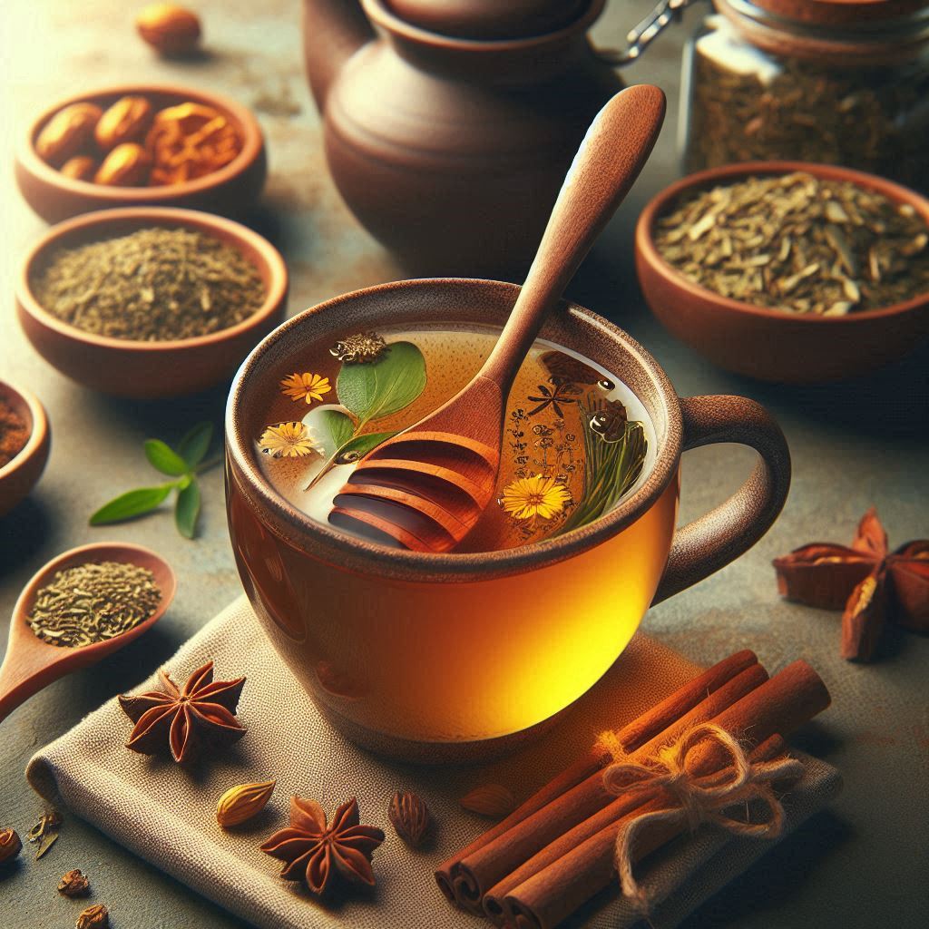 Herbal hot drinks