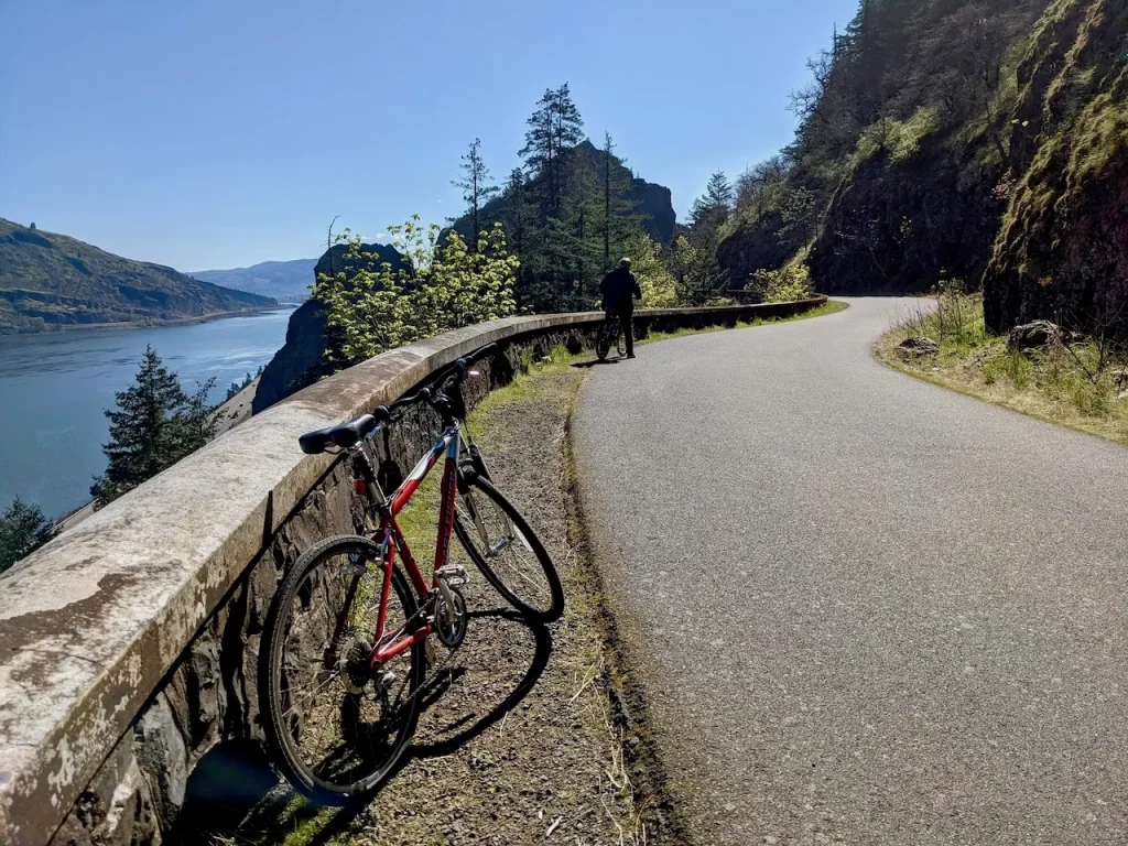 Cycling Along the River