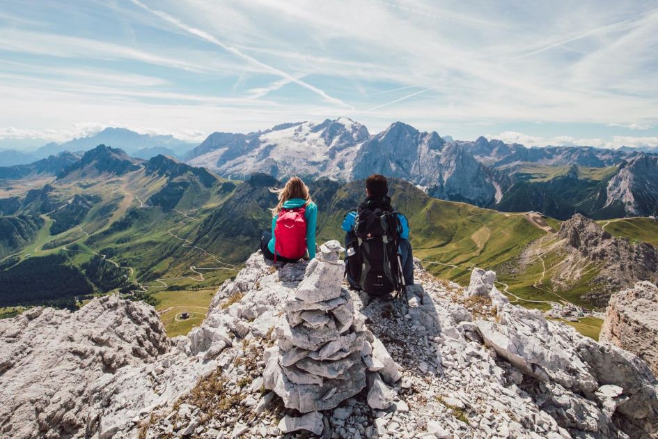 Dolomites skiing