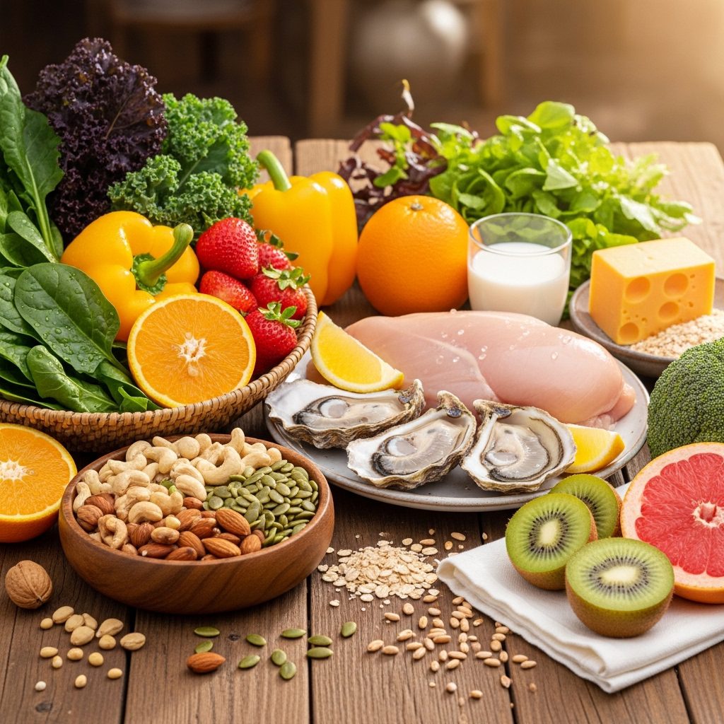 Zinc vitamin foods
