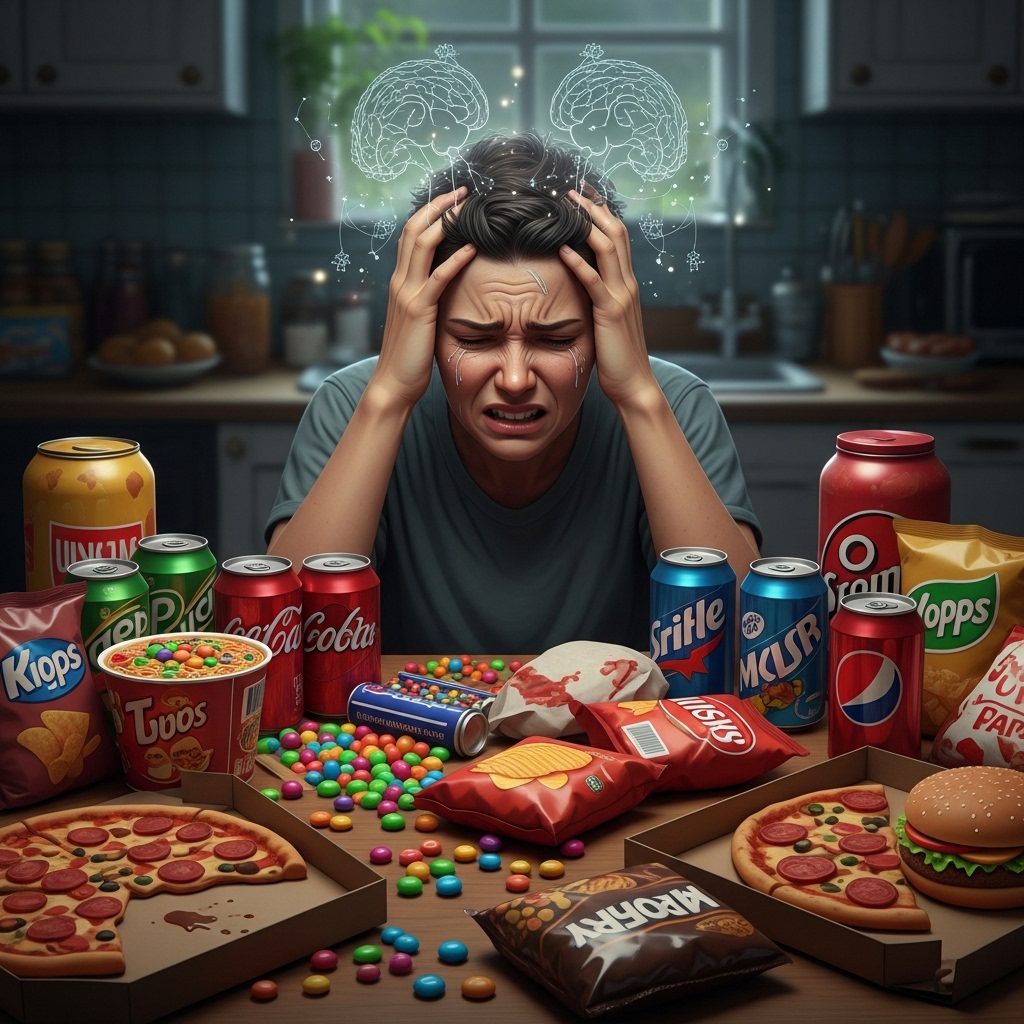 The Impact of Ultra-Processed Foods on Cognitive Function and Emotional Stability