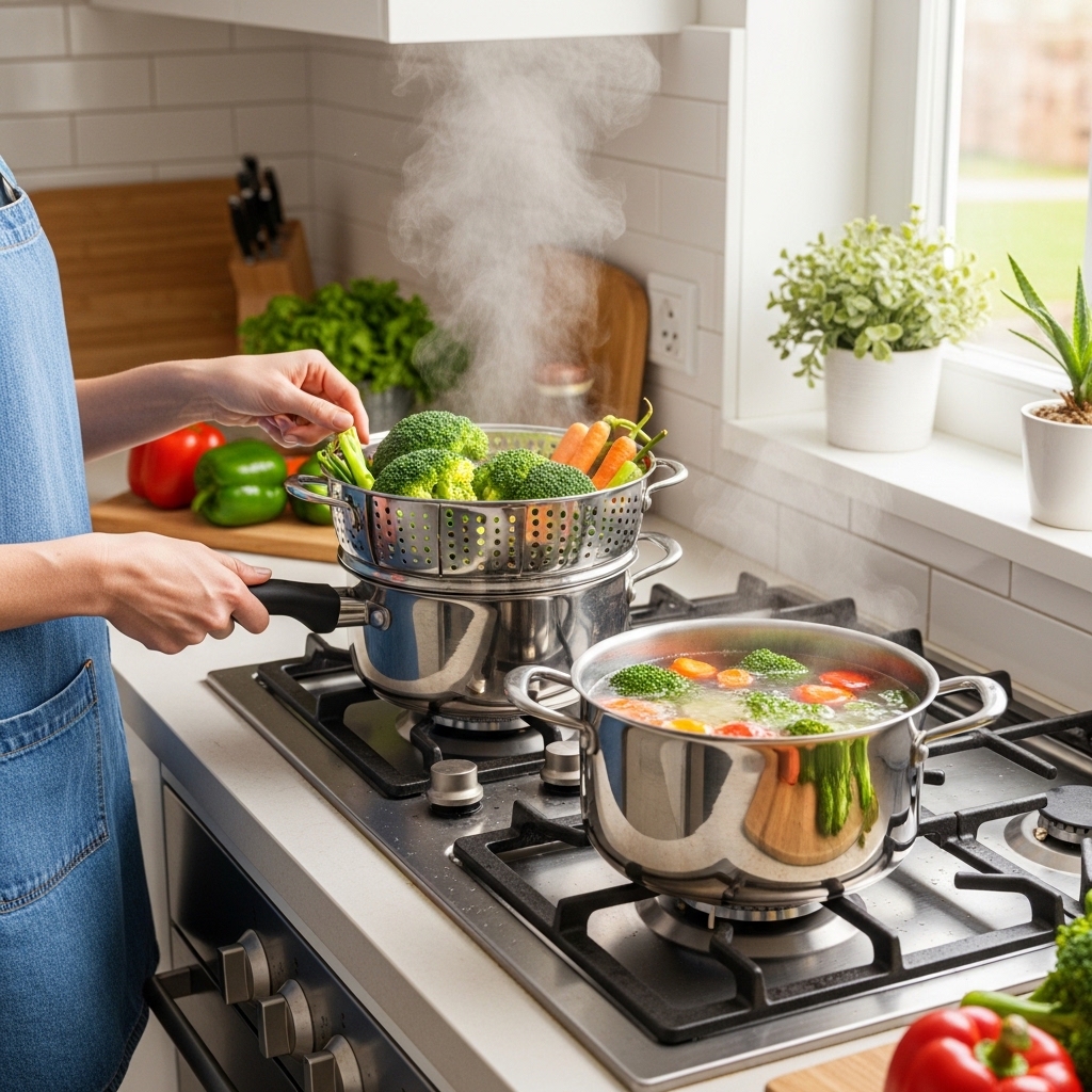 Steaming vs. Boiling