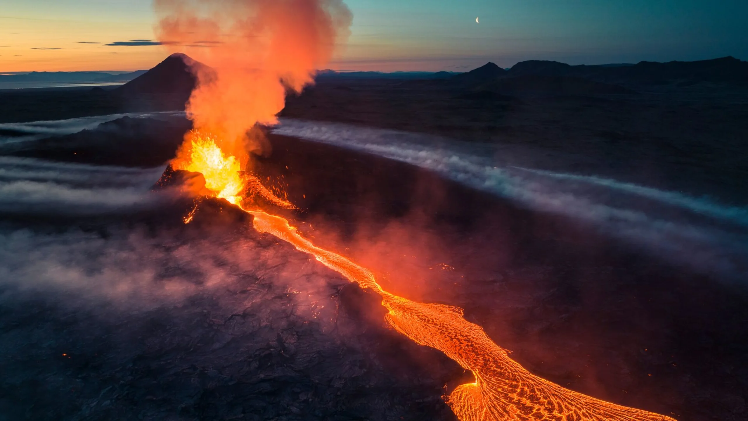 Volcanoes and Lava Landscapes