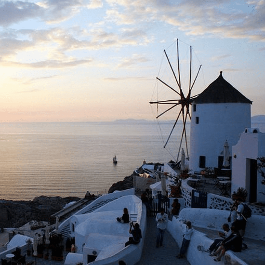 Santorini, Crete, and Paros