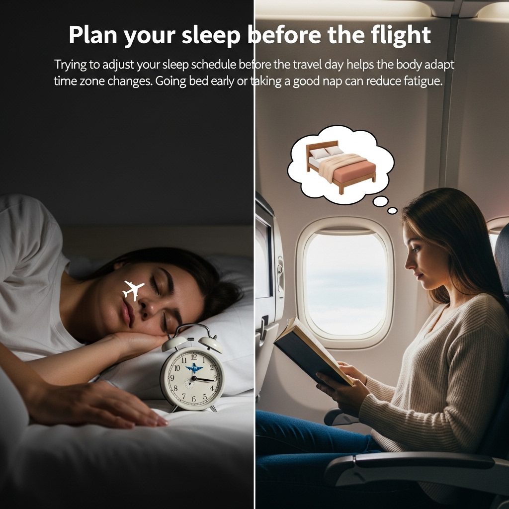 Flight sleep tips