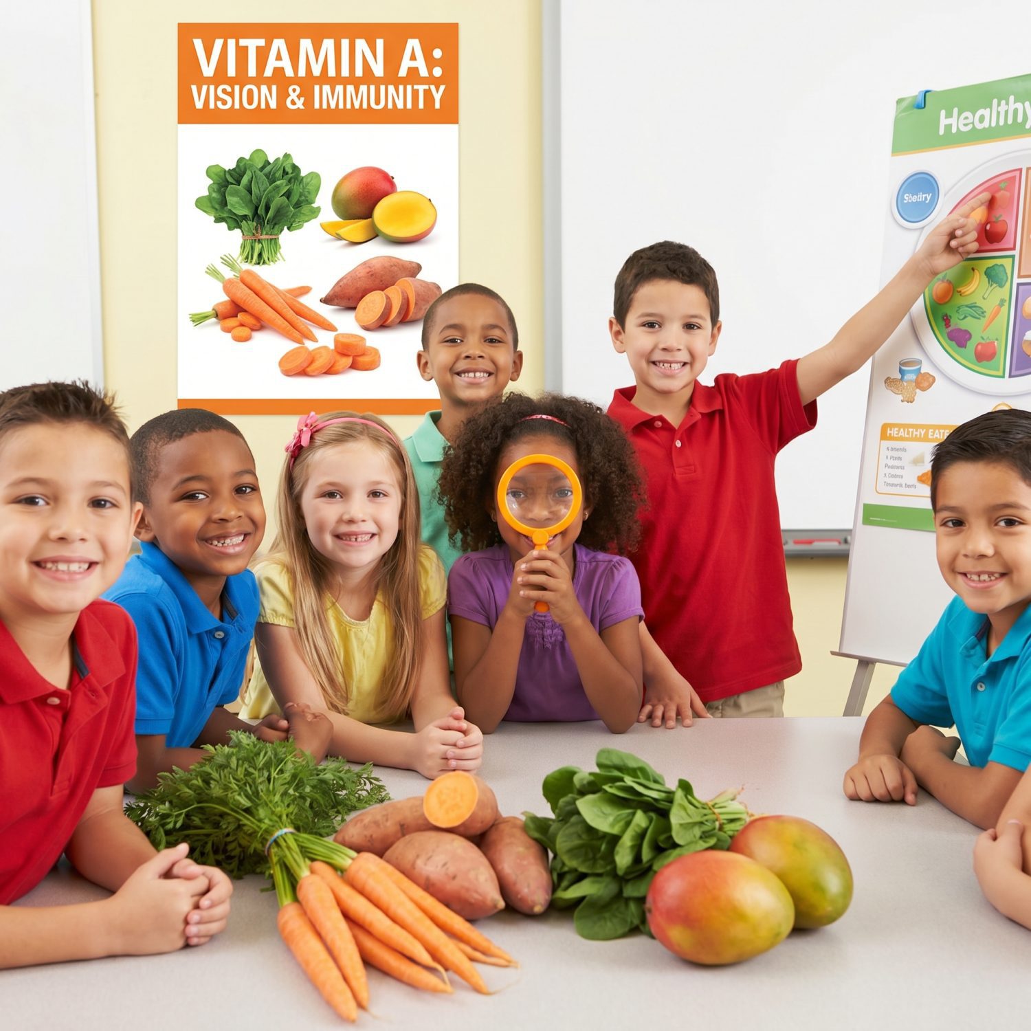 The Importance of Vitamin A for Vision and Immune Development in School-Aged Kids