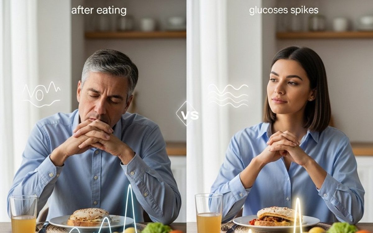 Glucose Spikes Explained: How to Order Your Food to Prevent Energy Crashes and Cravings
